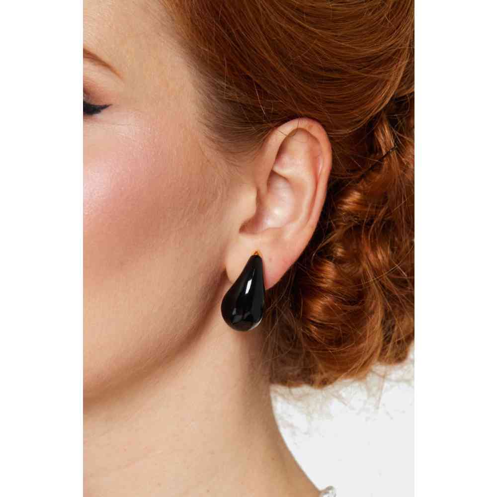 Voodoo Vixen - Statement Teardrop Ohrringe - Schwarz